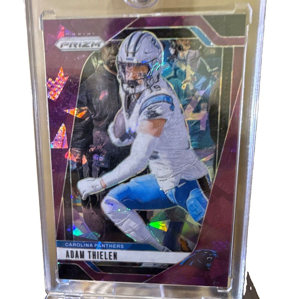 2024 Panini Prizm Adam Thielen Carolina Panthers #39 Purple Prizm /225🔥
